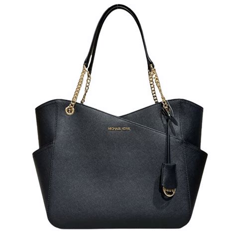 michael kors jet set chain tote black